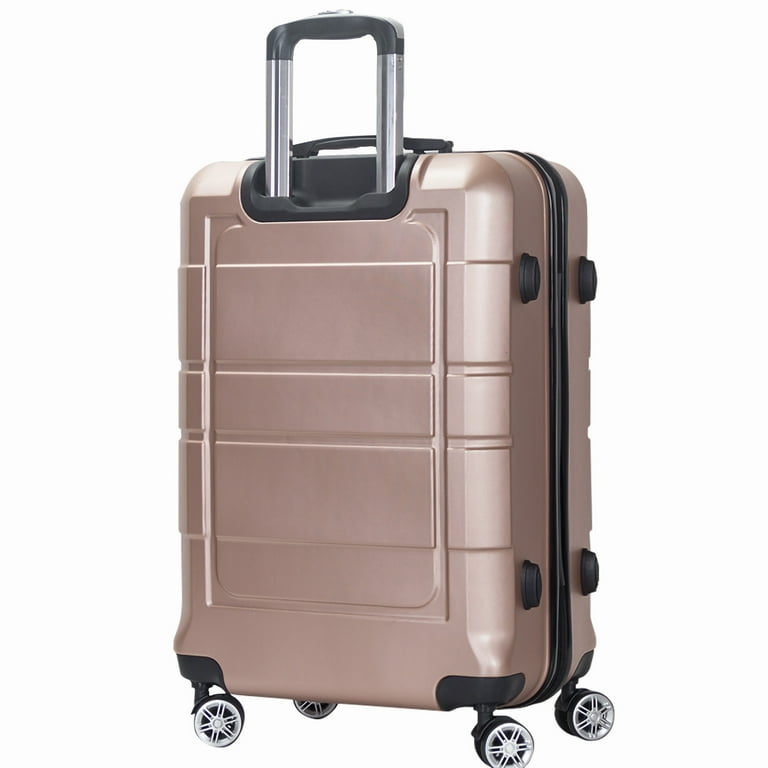 Aedilys 20 inch Carry on Spinner Luggage with Ergonomic Handles and TSA Lock, Gold, Adult Unisex