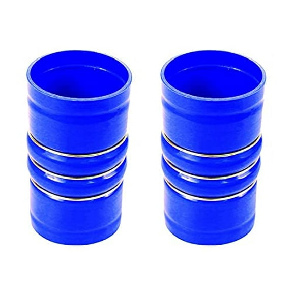 TORQUE Silicone Blue CAC Charge Air Cooler Hump Hose 3.5" x 6 3/8" for Semi Trucks (Replaces Volvo 20550690, 70396458, Mack 45MD384M) (TRCAC20550690) (2 pack)