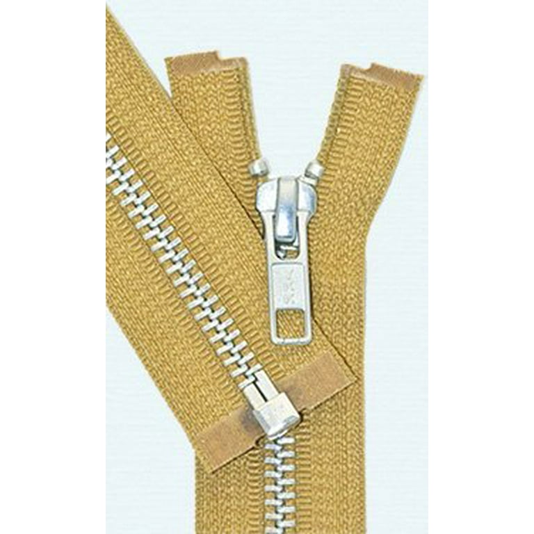 31.5 Inch Tan Separating Jacket Zipper  HEAVY DUTY Molded Plastic Chain  Zipper - Fabric Warehouse