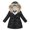 Black, variant on Toddler Winter Coat Baby Girl Kids Winter Thick Warm Hooded Windproof Outwear Jacket Coat