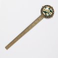 thumbnail image 2 of Daisy Book Lover's Delight: Lace Bookmark in Antique Bronze - a Stylish Accessory to Mark Your Spot!, 2 of 5