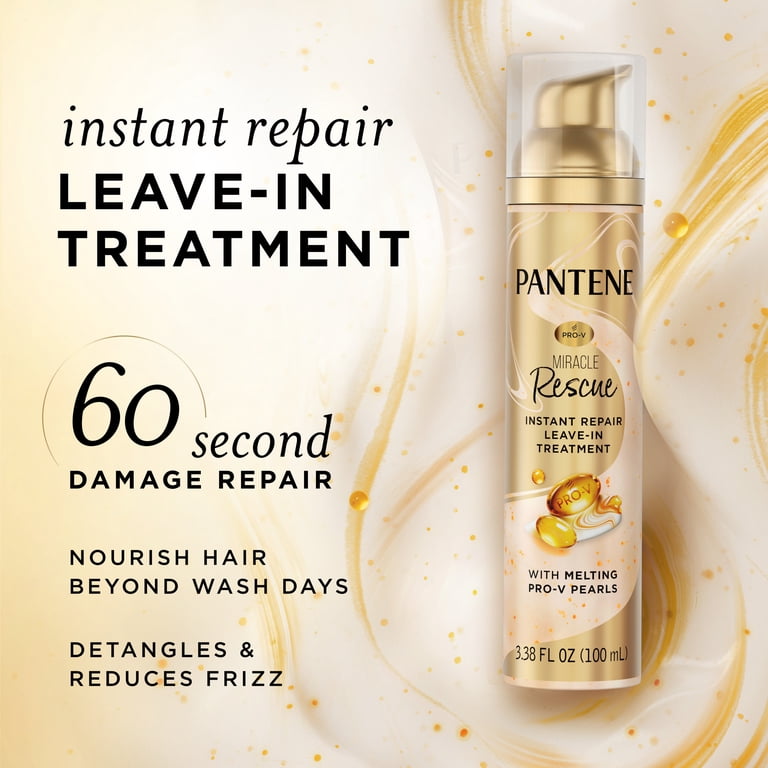 Pantene, Miracle Rescue Leave-In Treatment, 3.38 oz, Instant