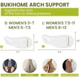 thumbnail image 6 of Bukihome Arch Support Shoe Insoles for Flat Feet – 3 Pairs Gel Arch Inserts for Plantar Fasciitis Relief, Adhesive Arch Pads to Relieve Pressure & Foot Pain (L, Transparent + Skin + Black – 3 Colors), 6 of 7