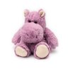 13" Pink and White Microwavable Plush Hippopotamus Stuffed Animal