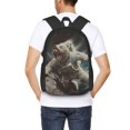 thumbnail image 4 of Easygdp Astronaut Polar Bear Roar Mochila de Gran Capacidad Minimalista Ideal para Escuela, Viajes y Uso Diario, 4 of 6