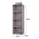 thumbnail image 5 of 3 Shelves Hanging Closet Organizer With 1 Underwear/socks Drawer Divider Space Saver Foldable Cloth Storage Hanging Bag, 5 of 5