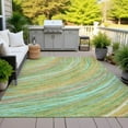 thumbnail image 4 of Dalyn Rugs Machine Washable Indoor/Outdoor Chantille ACN2094 Green 9' x 12' Rug, 4 of 9
