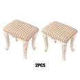thumbnail image 2 of Toystoory 2 fundas para taburetes de bar rectangulares elásticas modernas y elegantes que modernizan el espacio sin esfuerzo y antideslizantes Decoración del hogar beige, 2 of 6