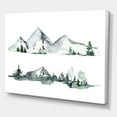 thumbnail image 3 of Designart ' Trees With Winter Dark Blue Mountain Landscape II ' Modern Canvas Wall Art Print, 3 of 4