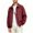 Wine, variant on Mens Retro Lapel Pilot Jackets Zip Up Stylish Lightweight Breathable Coats Casual Streetwear Daily Commute Versatile Comfort Outerwear