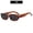 C4-Leopard Print Frame with Gray Lenses, variant on 2026 European and American New Fashion Small Frame Square Sunglasses, Unique Trendy Street Style Sunglasses for Women