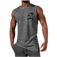 thumbnail image 1 of Hombres Sudadera Casual Cuello Redondo Tanque Deportivo sin Mangas, 1 of 4
