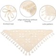 thumbnail image 3 of 2Pcs Crochet Bandana Head Kerchief Knitted Hair Scarves Crochet Hair Kerchief Tie Bcak Headwrap Floral, 3 of 5