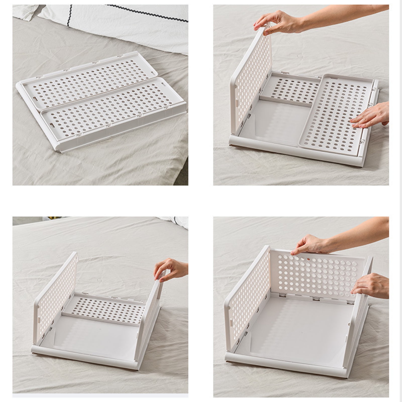 Cesta de Almacenamiento Apilable ANGGREK Cajón Abierto Grande de ...