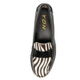 thumbnail image 2 of YDN Women Casual Slip On Loafers Flats Round Closed Toe Flats Heel Slide Pumps Ladies Comfort Walking Dressy Shoes Size 5 Zebra Pattern, 2 of 4