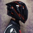 thumbnail image 5 of Casco de carreras de cara completa, serie aprobada por DOT, casco Capacete Casco, casco de motocicleta, casco de motocross con esquinas con personalidad, 5 of 5