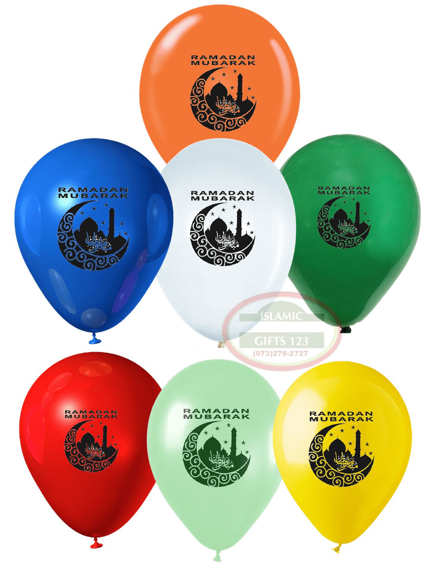 Ramadan Balloons[500 Pack ]Ramadan Decorations Ramadan Mubarak Wall Decoration Eid Favors Ramadan Gifts Islamic Decoration Islamic Gifts 123