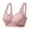 Pink, variant on Fesfesfes 3PC Women's Tank Full Cup Comfortable And Breathable Underwear Bra Wire-Free Bra