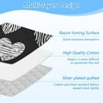 thumbnail image 4 of Hearts in Black Ironing Board Covers Heat Resistant Ironing Pad Mat Portable for Travel Washer Dryer Table, 4 of 6