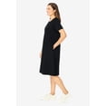 thumbnail image 3 of Woman Within Plus Size Perfect Short-Sleeve Crewneck Tee Dress, 3 of 6