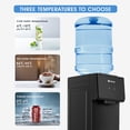 thumbnail image 3 of COSVALVE 5 Gallon Hot & Cold Top Loading Water Dispenser Cooler with Freezer Cabinet, Child Safety Lock, 3 of 9