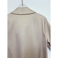 thumbnail image 5 of Blusa CORIRESHA elegante satinada con cuello vuelto para mujer, color champán, 5 of 5