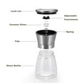 thumbnail image 3 of Mincham Manual Salt or Pepper Grinder, Best Spice Mill with Stainless Steel Cap, Ceramic Blades and Adjustable Coarseness, Refillable Glass Body with 6OZ Capacity, 3 of 6