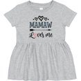 thumbnail image 3 of Inktastic Mamaw Loves Me Grandchild Girls Baby Dress, 3 of 5