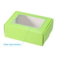 thumbnail image 5 of Uxcell 3.3x2.4x1.2" Paper Soap Box with Window, 40 Pack Soap Boxes Rectangle Packaging Boxes, Green, 5 of 6