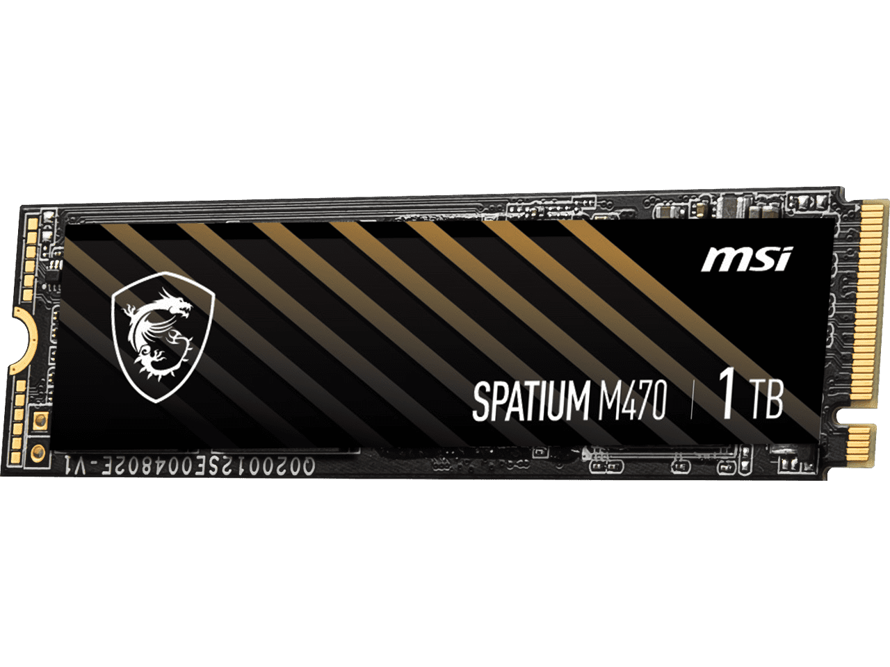 MSI SPATIUM M470 PRO PCIe 4.0 NVMe M.2 2280 1TB PCI-Express 4.0 x4 3D NAND Internal Solid State Drive (SSD) - SM470PN1TB