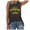 Gray, variant on Summer Tops For Women T Shirts Loose Fit Casual Crew Neck Tank Sunshine And Coffee Print Sleeveless Short Sleeve Graphic Tees For Women Green S