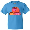 thumbnail image 3 of Inktastic Pink Aloha Palm Youth T-Shirt, 3 of 5