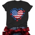 thumbnail image 6 of American Flag Shirts for Women 4th of July T-Shirt Graphic Patriot Tee USA Flag Shirt Tops, 6 of 6