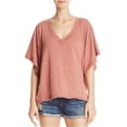 thumbnail image 1 of Free People Playera básica Batwing para mujer, marrón, pequeña Free People Camiseta básica, 1 of 2