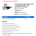 thumbnail image 2 of Front and Rear Air Spring Conversion Kit - Compatible with 2007 - 2009 Mercedes-Benz E550 Base 2008, 2 of 2