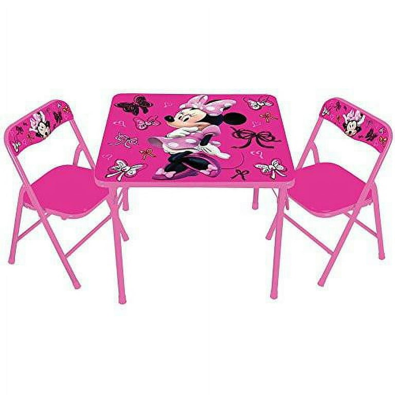 Minnie mouse table top and chairs walmart