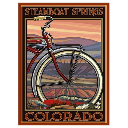 Paired Patio Homes Colorado Springs Steamboat Springs Colorado Old Half Bike Giclee Art Print Poster by Paul A. Lanquist (9
