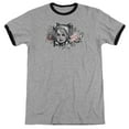thumbnail image 1 of Batman Arkham Knight Hq Sketch Adult Ringer Heather Black, 1 of 1