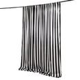 thumbnail image 2 of Efavormart Black White Striped Satin Backdrop Curtain Panel, Glossy Event Photography Background Room Divider Curtain Drapery - 8ftx10ft, 2 of 11