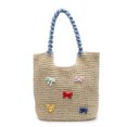 thumbnail image 1 of Bolso Tejido A Mano Purso Hombro Elegante Vagabundo para Mujeres Madridas Paja, 1 of 9