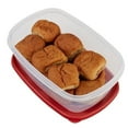 thumbnail image 4 of Rubbermaid 2184973 2.5 Gallon 16" x 11" x 6"  Easy Find Lid Red Food Storage Container, 4 of 8