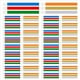 thumbnail image 1 of 2400 Pulseras de Colores Neón para Eventos, Pulseras de Identificación de Actividad Ligeras e Impermeables de Papel Sintético, 1 of 5