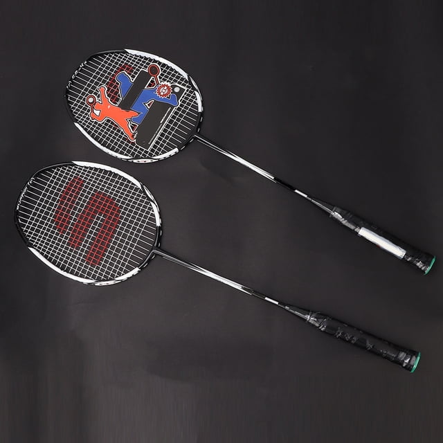 Badminton Racket,Carbon Aluminum Alloy Badminton Racquet Racket Convenient Use