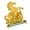 Wealth accumulation, variant on Shui Chinese Animal Year Golden Resin Collectible Figurine Decoration for Luck Wealth Home Decoration