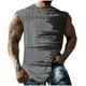 thumbnail image 1 of Hombres Moda Casual Impresión Suéter Cuello Redondo Deportes sin Mangas Tanque, 1 of 6