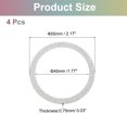 thumbnail image 2 of Uxcell Magnetic Adapter Ring, Magnetic Wireless Charger Conversion Kit Silver, 2 of 8