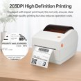thumbnail image 4 of Bisofice Portable printer,Commercial Label Maker Printer 4 * 4*6in Thermal Label Receipt Maker Compatible With Label Maker Compatible * 6in Labels Speed Commercial Label 4 * 6in Buzhi Eryue Mewmewcat, 4 of 7