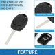 thumbnail image 4 of Carcasa de llave remota de entrada sin llave de 3 botones Unique Bargains para Ford C-Max 2004-2010, 4 of 7