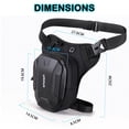 thumbnail image 4 of Bolsa rígida impermeable UROUK para motocicletas, color negro, 4 of 7