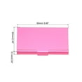 thumbnail image 2 of Professional Business Card Holder Aluminum Pocket Credit Card Case, Pink, 2 of 5